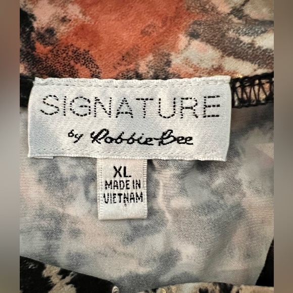 Robbie Bee Signature Halter Tie Back Sleeveless Dress Tie Dye Geometric XL NWT - Picture 8 of 15